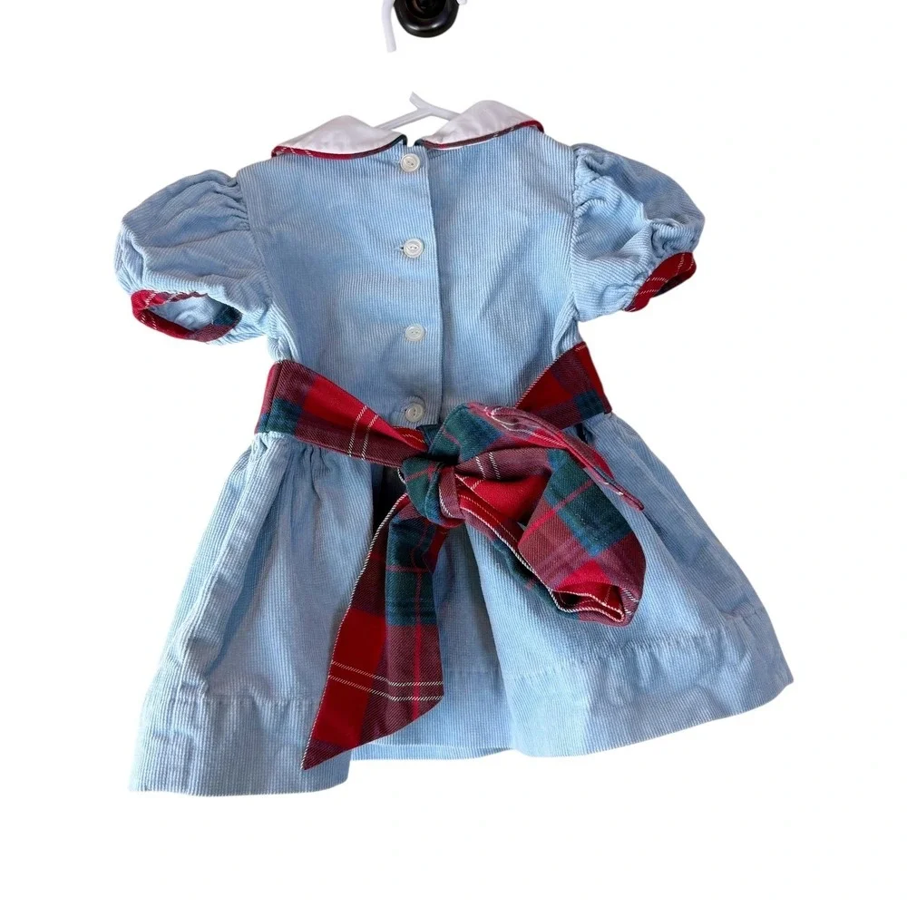 The Beaufort Bonnet Company Cindy Lou Corduroy Sash‎ Dress 6/12M Holiday Easter